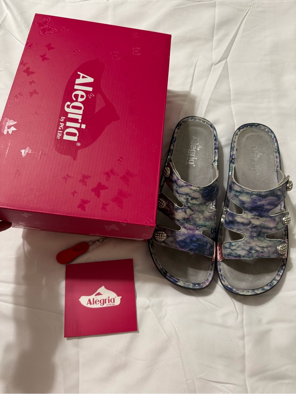 Alegria Venice Sandals Size 41 Impressionista Comfort Walking Slides EUC